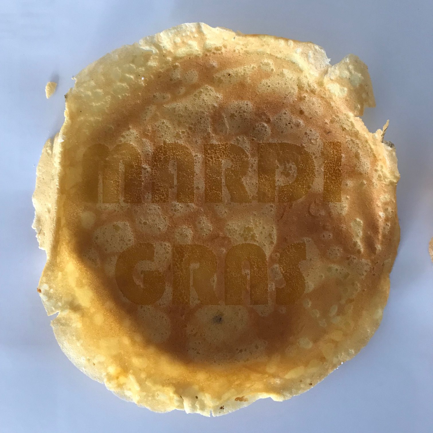 De la gravure laser sur crêpe